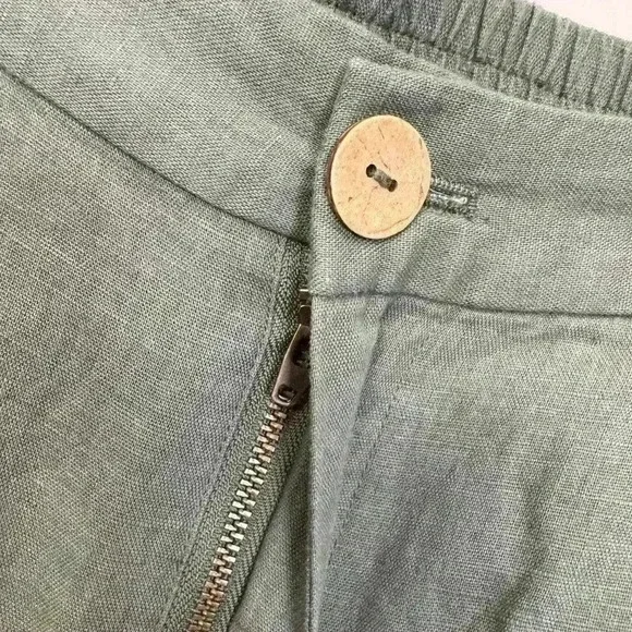 Grae Cove Linen Blend Pants Size XL Cropped Lagenlook TikTok Viral Blogger - Picture 6 of 16